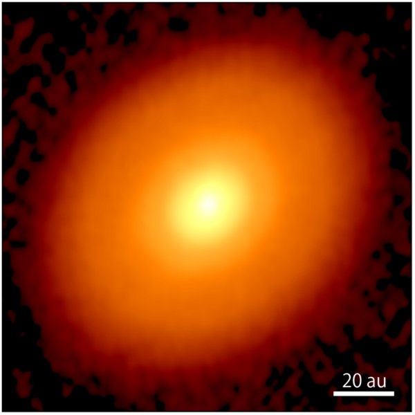 Disco protoplanetario de formación de planetas