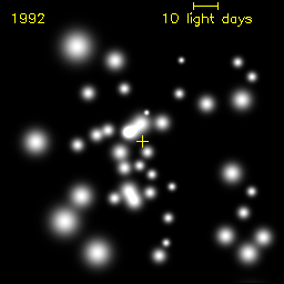 Estrellas orbitando el centro galáctico