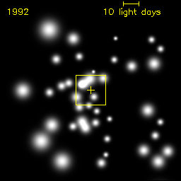 Estrellas orbitando el centro galáctico